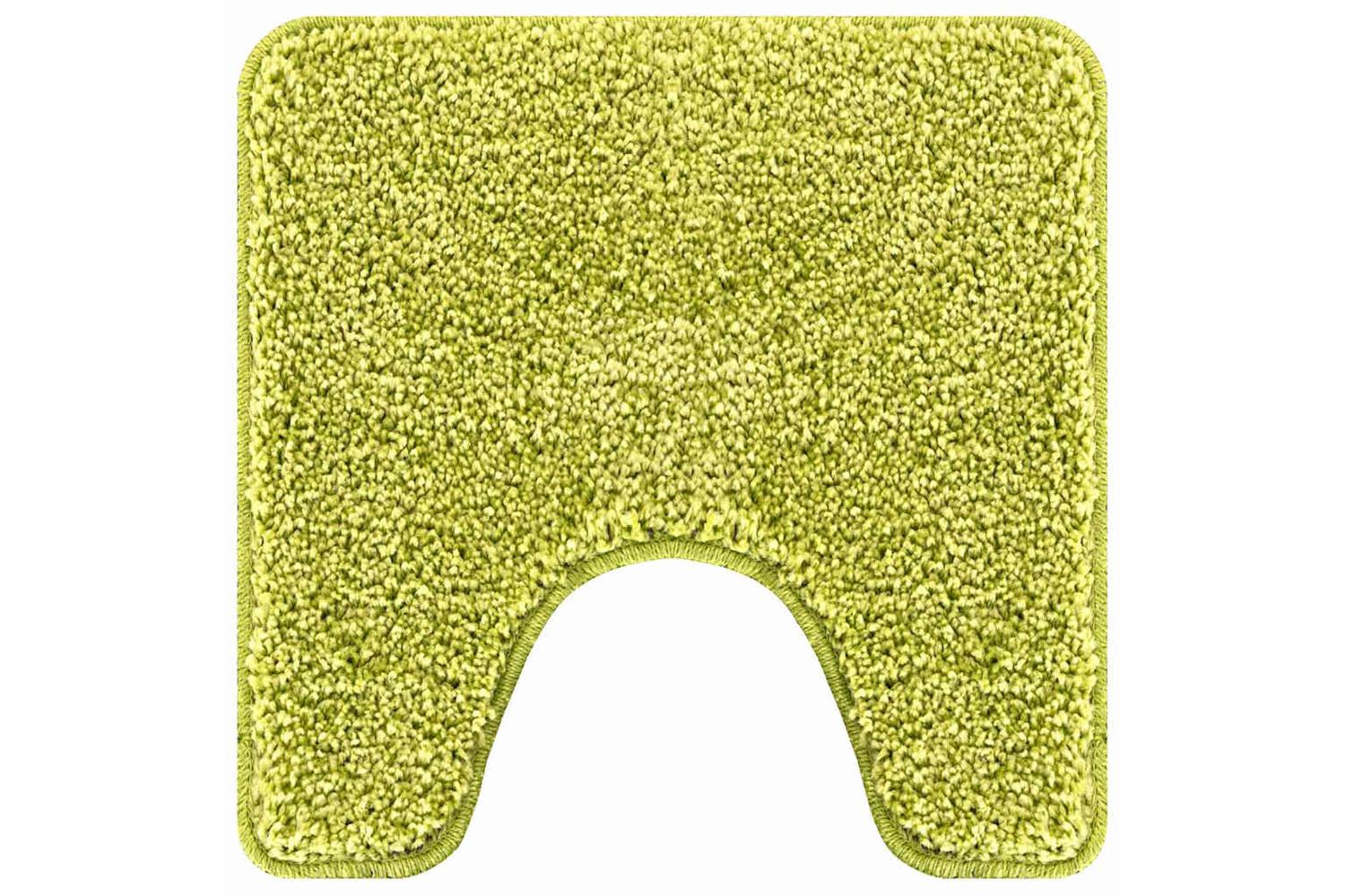 Anti-slip Bath Mat With Toilet Cut Green 50 X 50 Cm Pp