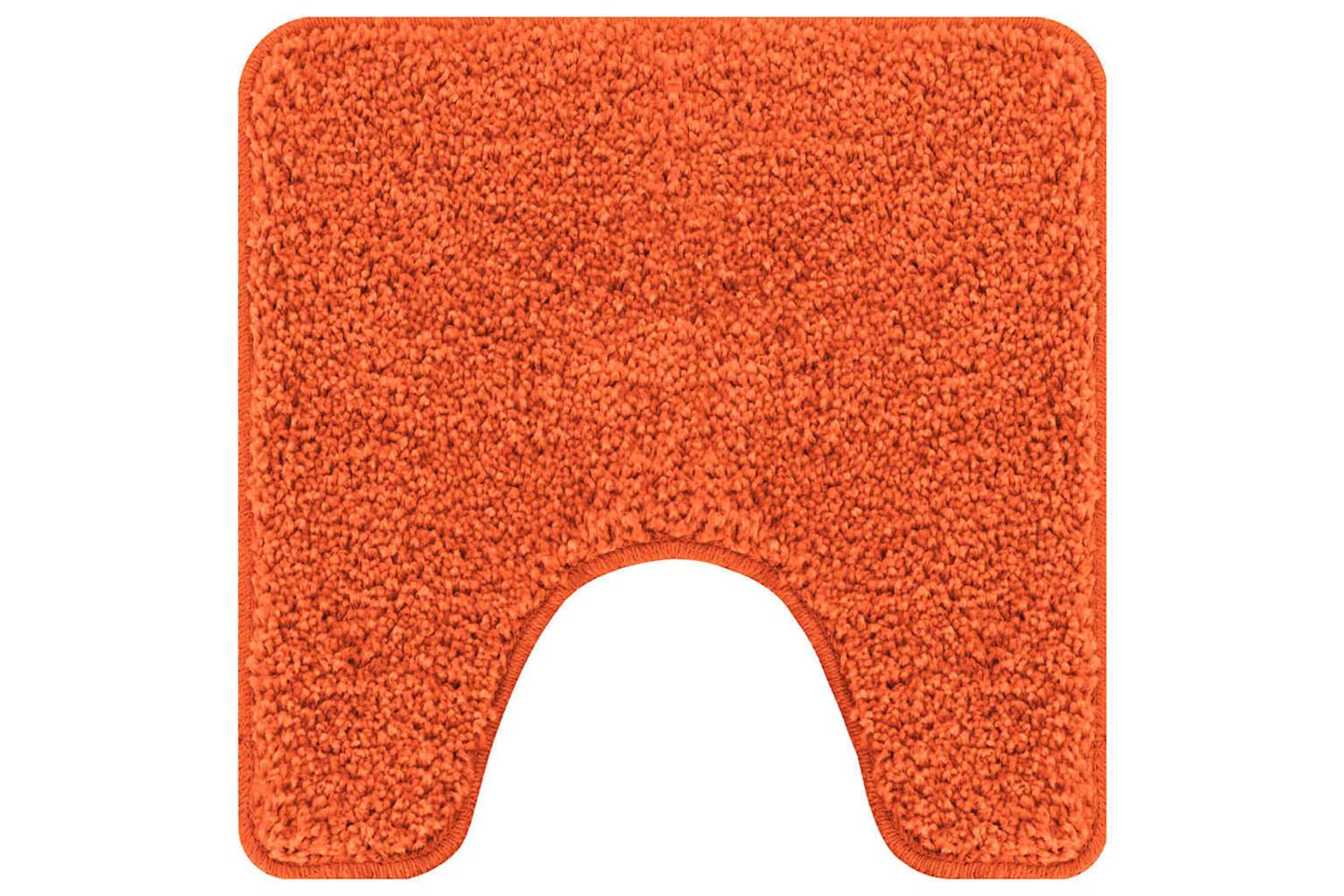 Anti-slip Bath Mat With Toilet Cut Orange 50 X 50 Cm Pp