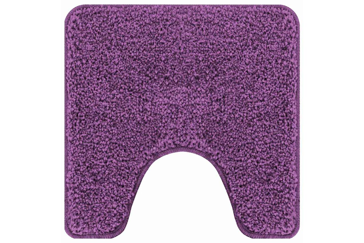 Anti-slip Bath Mat With Toilet Cut Purple 50 X 50 Cm Pp