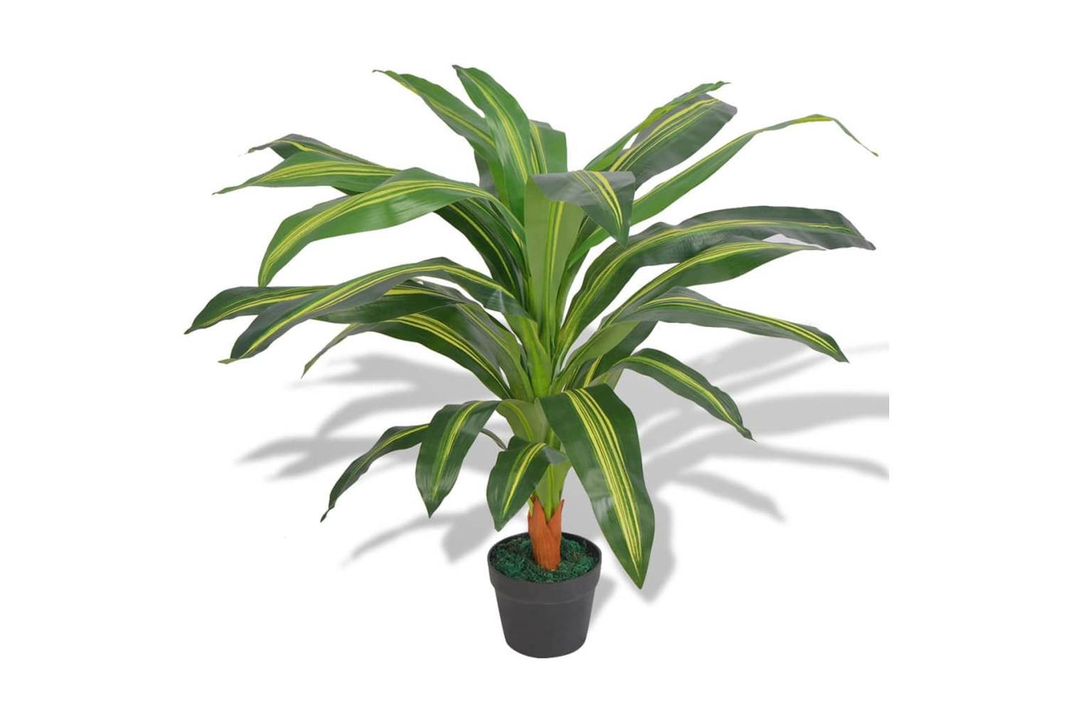 Artificial Dracaena Plant With Pot 90 Cm Green