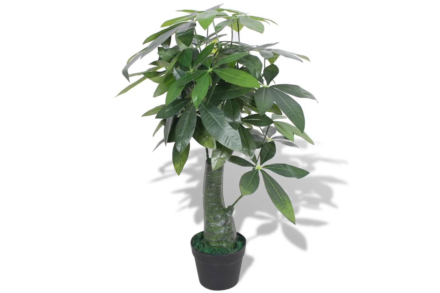 Artificial Fortune Tree Plant With Pot 85 Cm Green