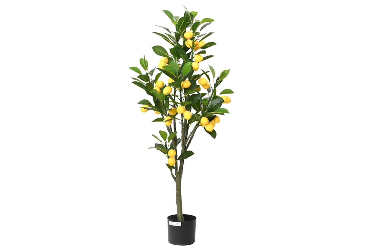 Artificial Lemon Tree 136 Leaves 120 Cm Green