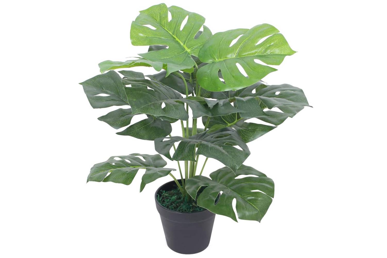 Artificial Monstera Plant With Pot 45 Cm Green