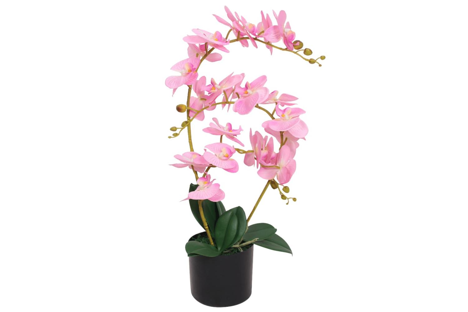 Artificial Orchid Plant With Pot 65 Cm Pink