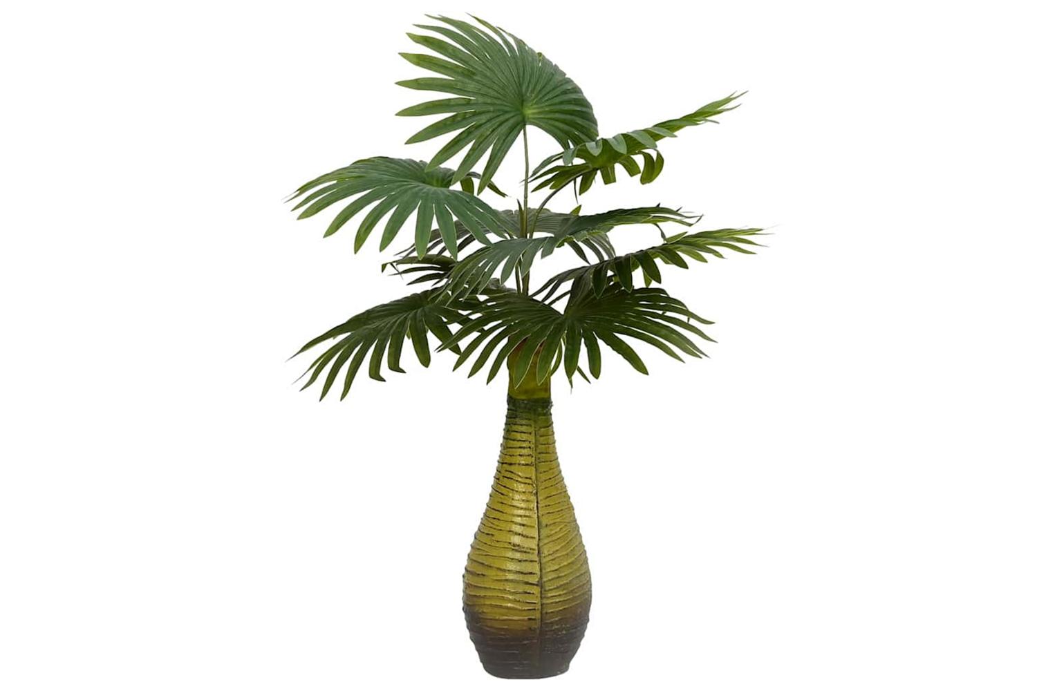 Artificial Palm Plant 9 Leaves 65 Cm Green