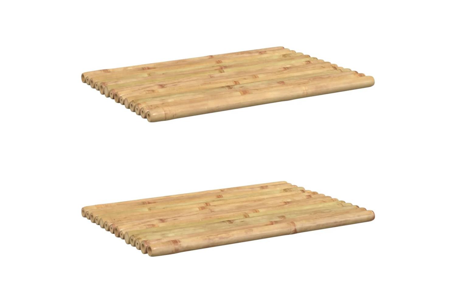 Bath Mats 2 Pcs 50x35 Cm Bamboo