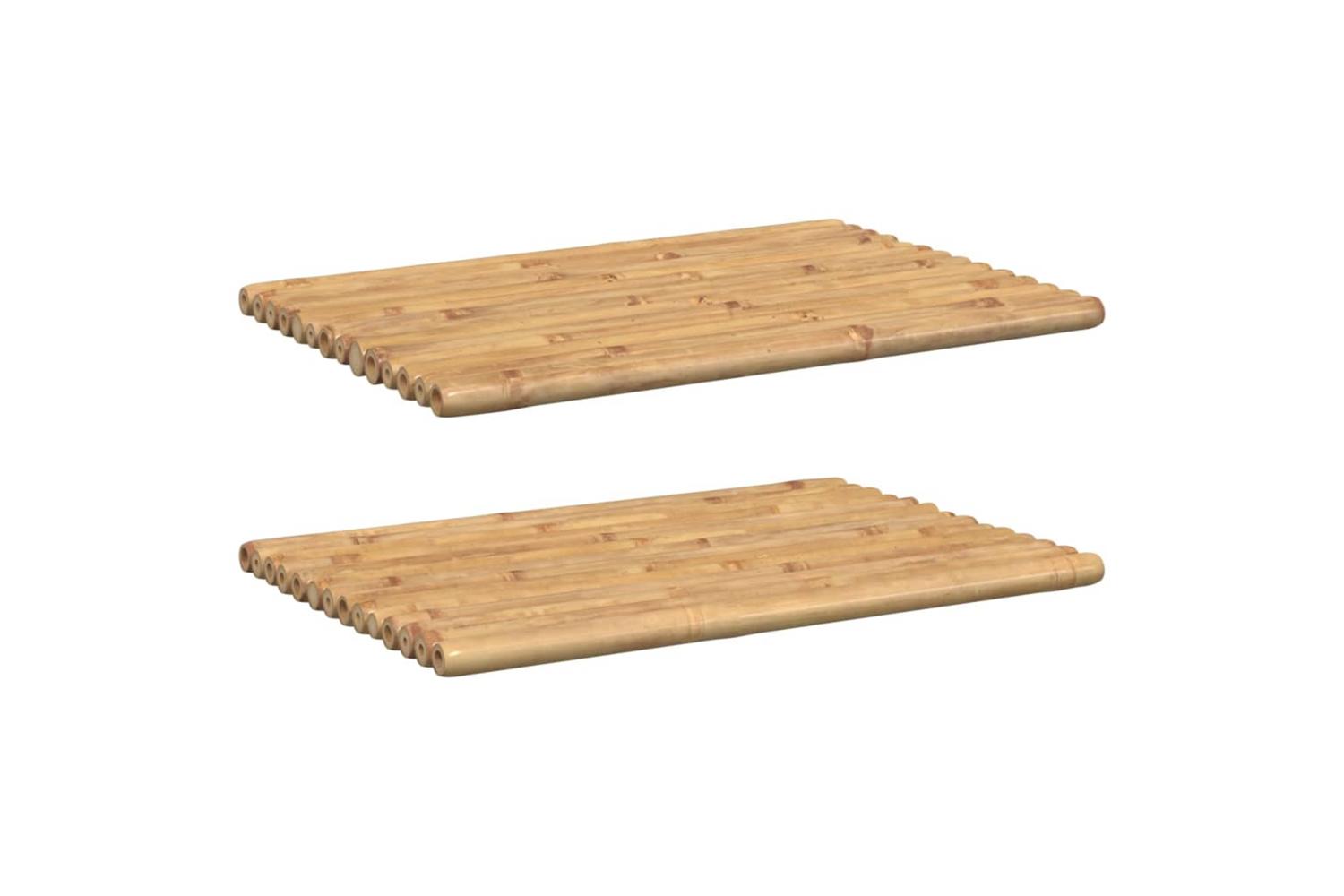 Bath Mats 2 Pcs 70x50 Cm Bamboo