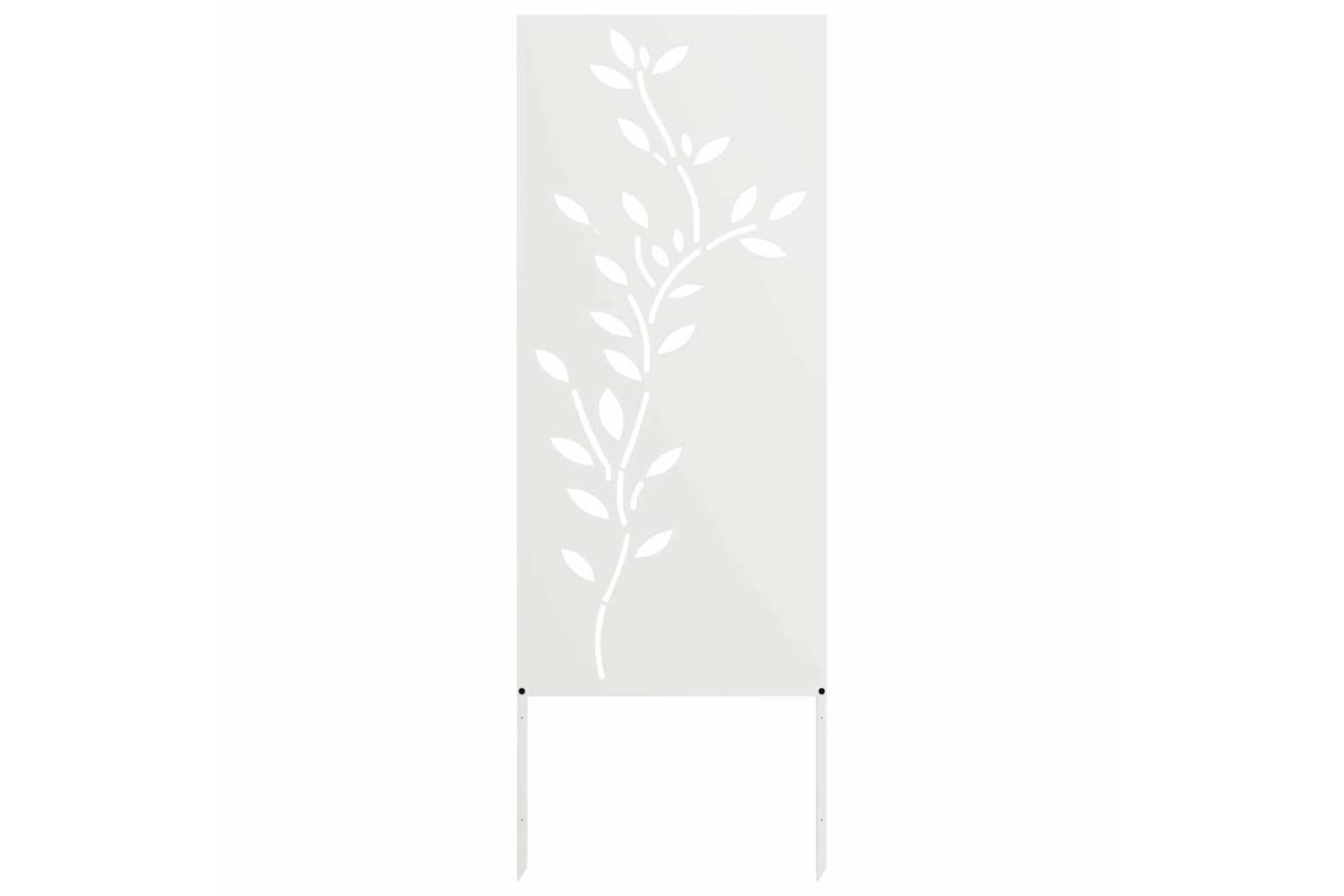 Garden Decorative Panel White 50 X140cm Cold-rolled Steel