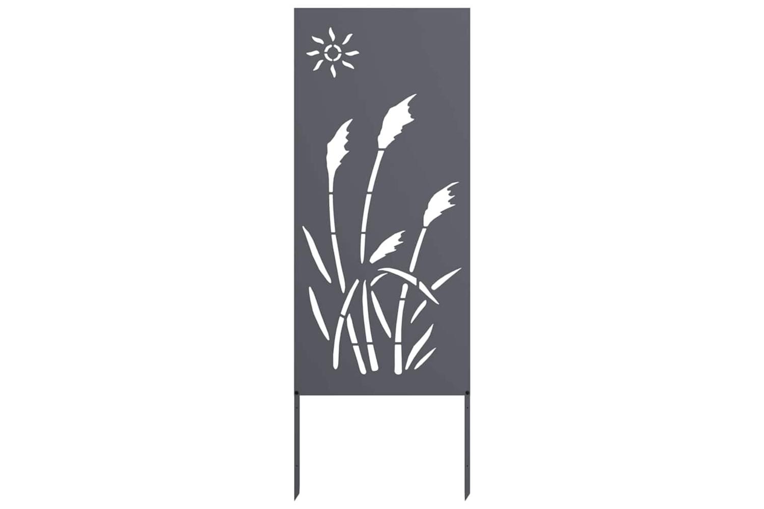 Garden Privacy Screen Anthracite 50 X140cm Cold-rolled Steel