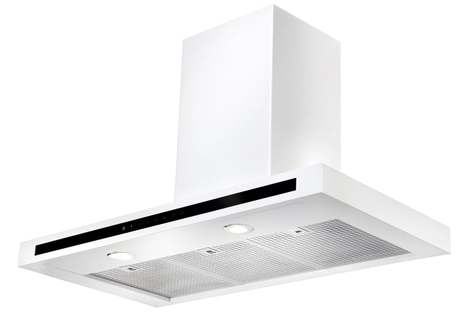 Rangemaster 90cm Hi-Lite Flat Chimney Hood | HLTHDS90WH