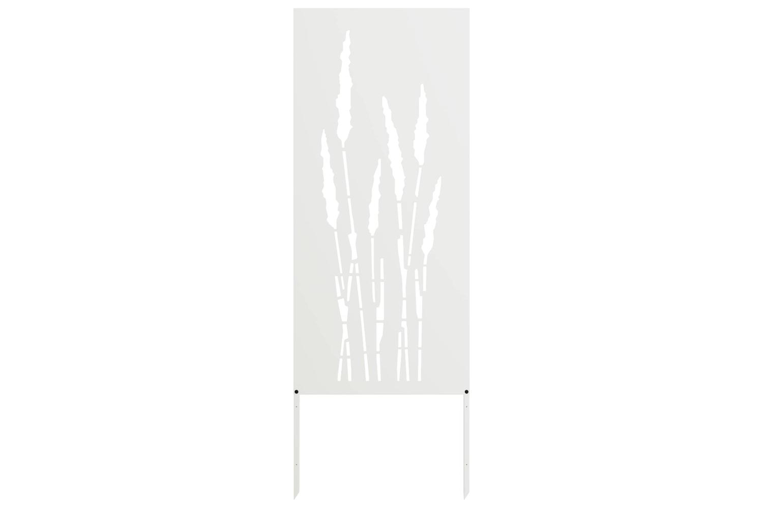 Garden Privacy Screen White 50 X140cm Cold-rolled Steel