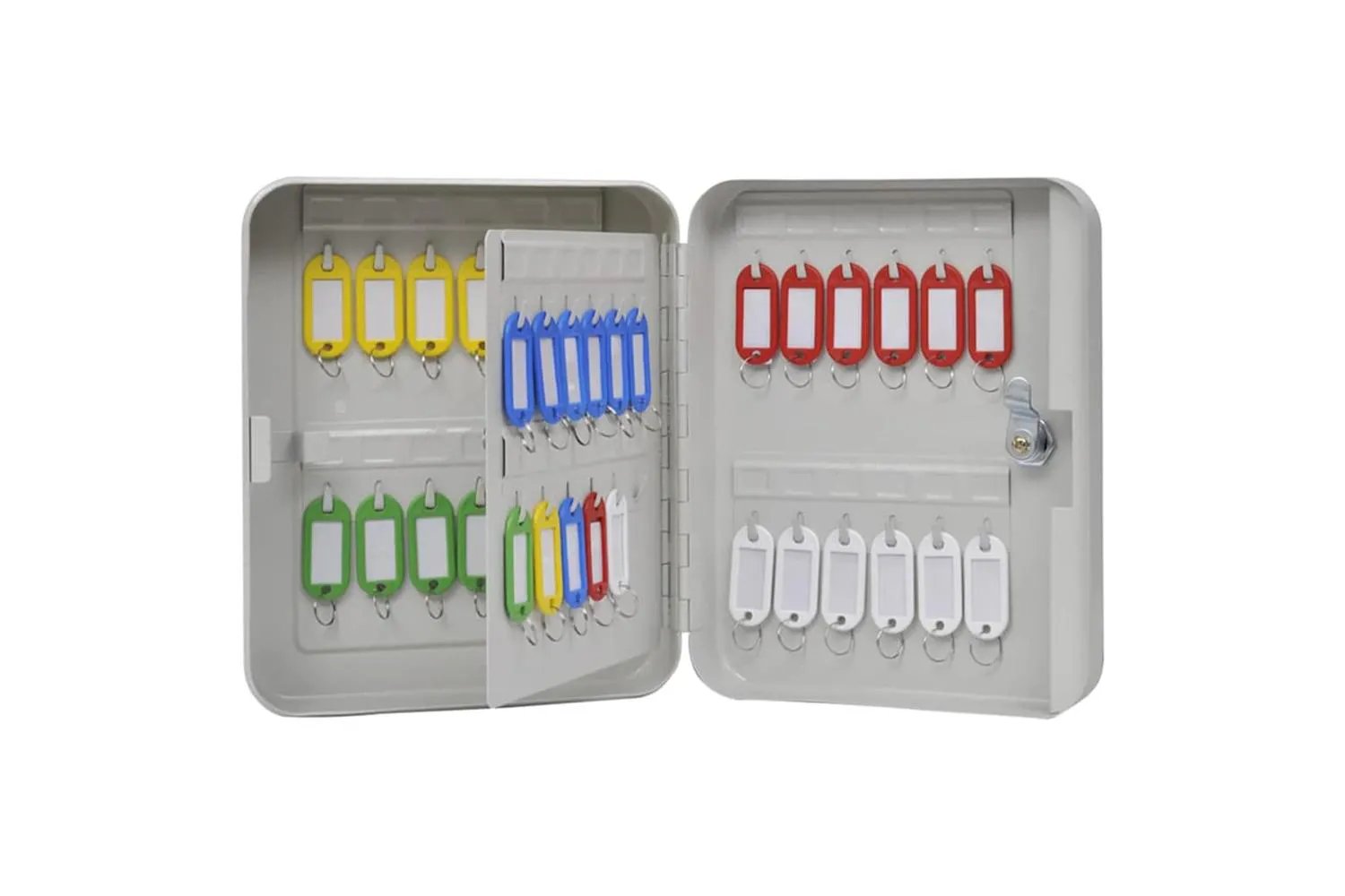 Key Box With Lock White 20 X 75 X 25 Cm Steel | Ireland