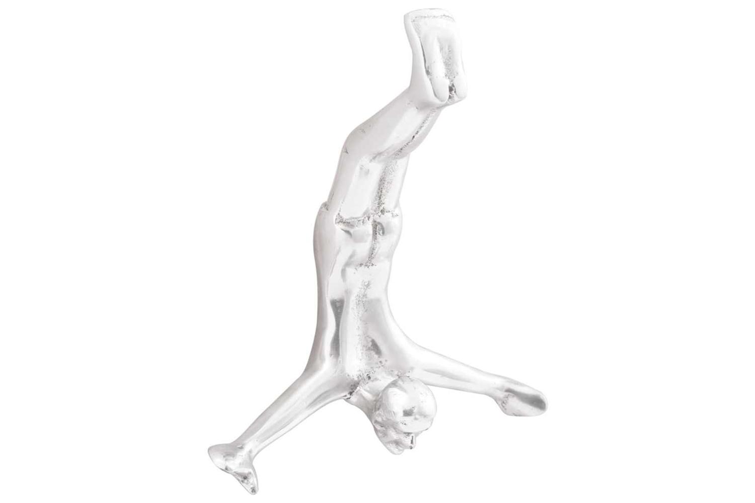 Sculpture Silver 22 X 8 X 25 Cm Aluminium