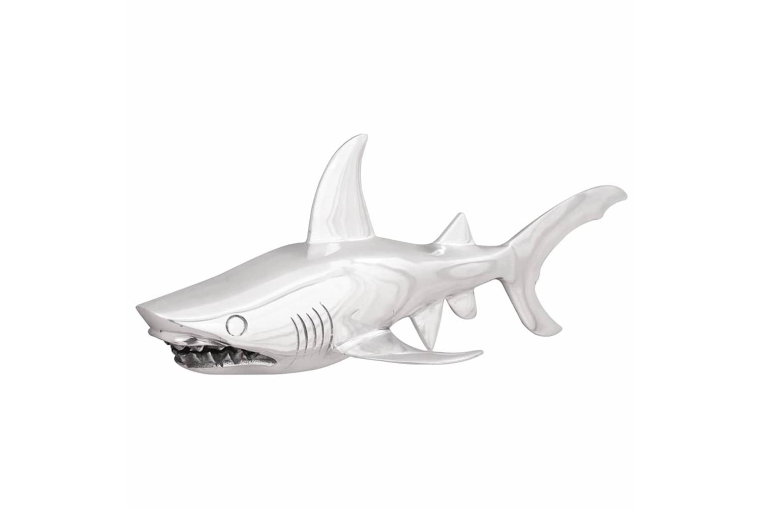 Sculpture Silver 68 X 20 X 24 Cm Aluminium