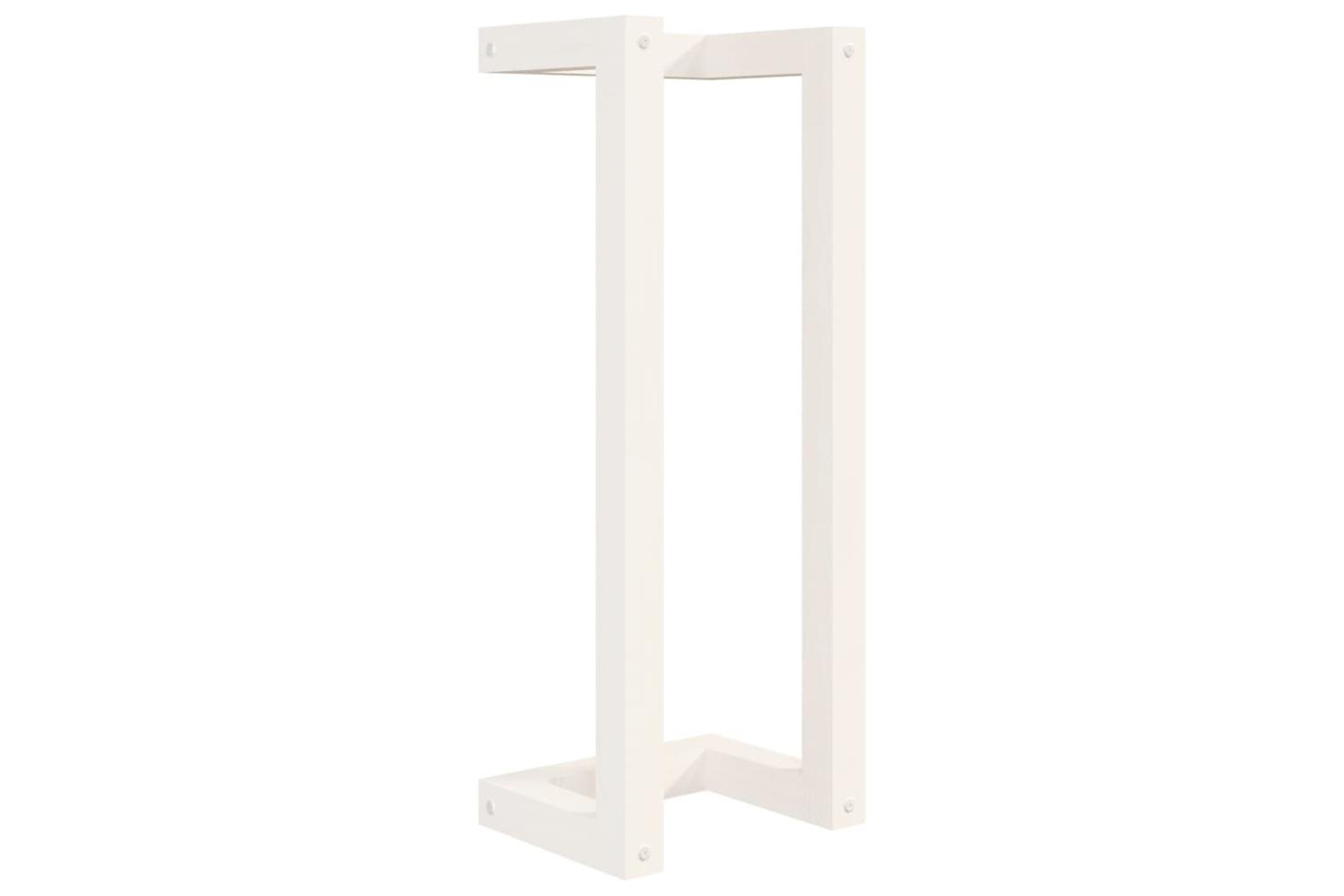 Towel Rack White 23x18x60 Cm Solid Wood Pine