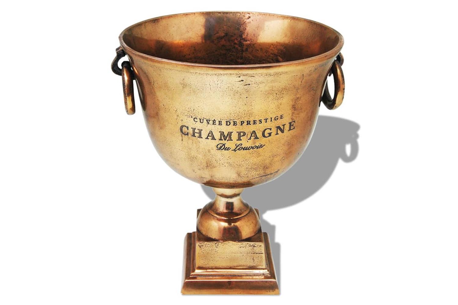 Trophy Cup Champagne Cooler Copper Brown