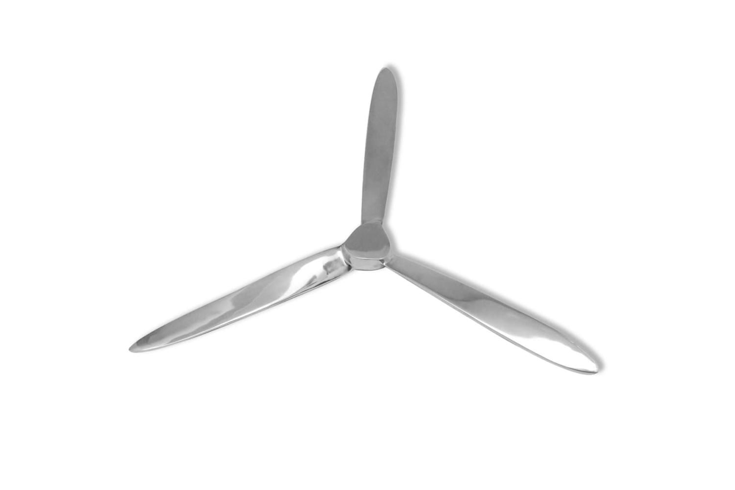 Wall-mounted Propeller Aluminium Silver 70 Cm
