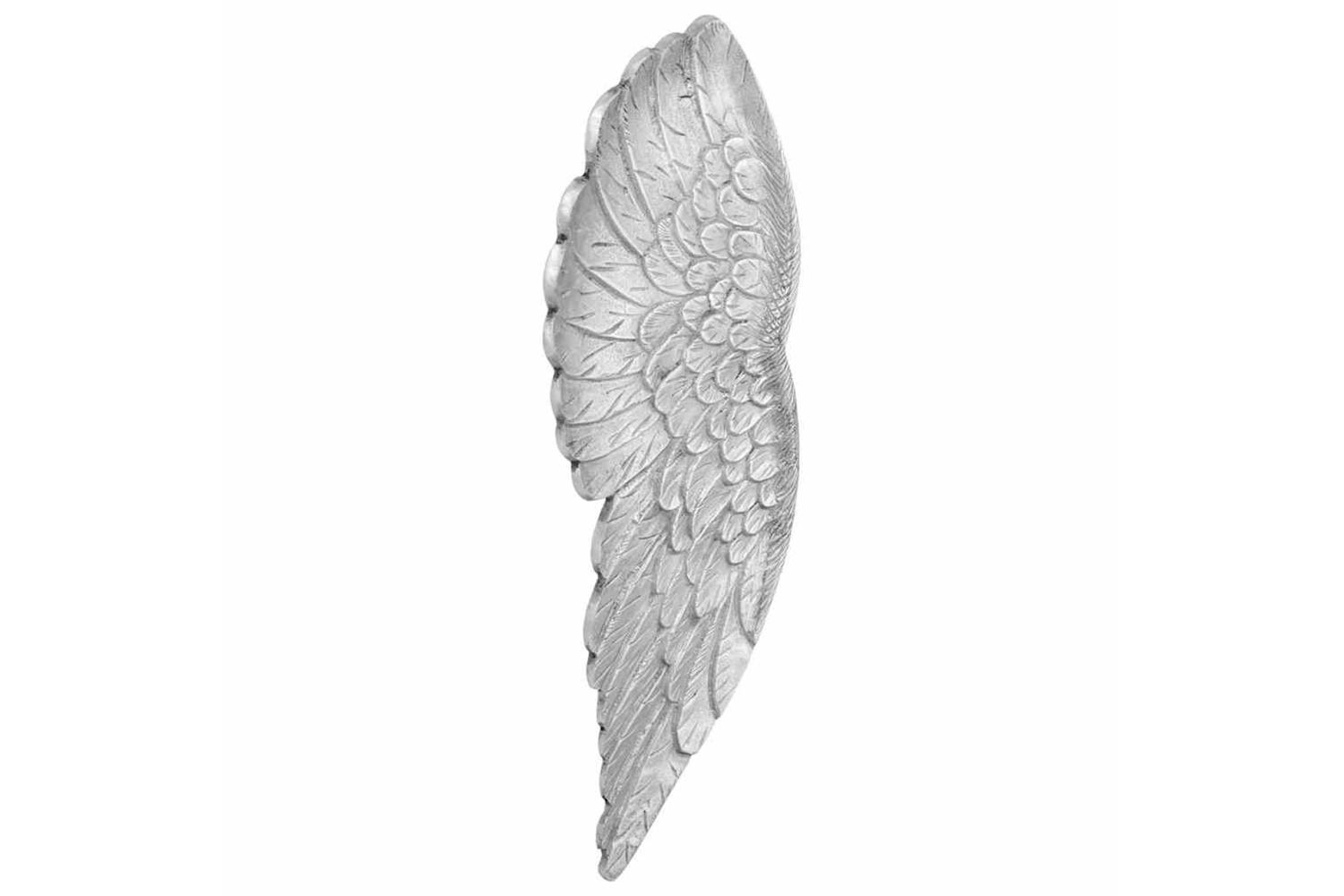 Wings Sculpture Silver 17 X 5 X 59 Cm Aluminium