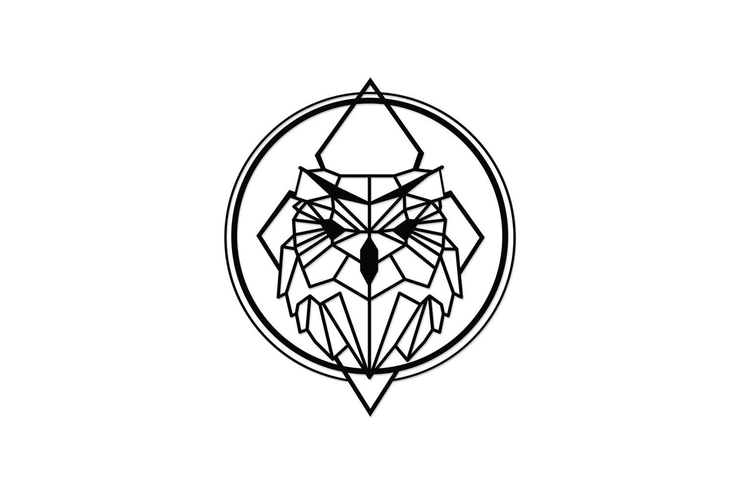 Decortie | Owl Metal Wall Art Sculpture | Black | 55 x 47 cm