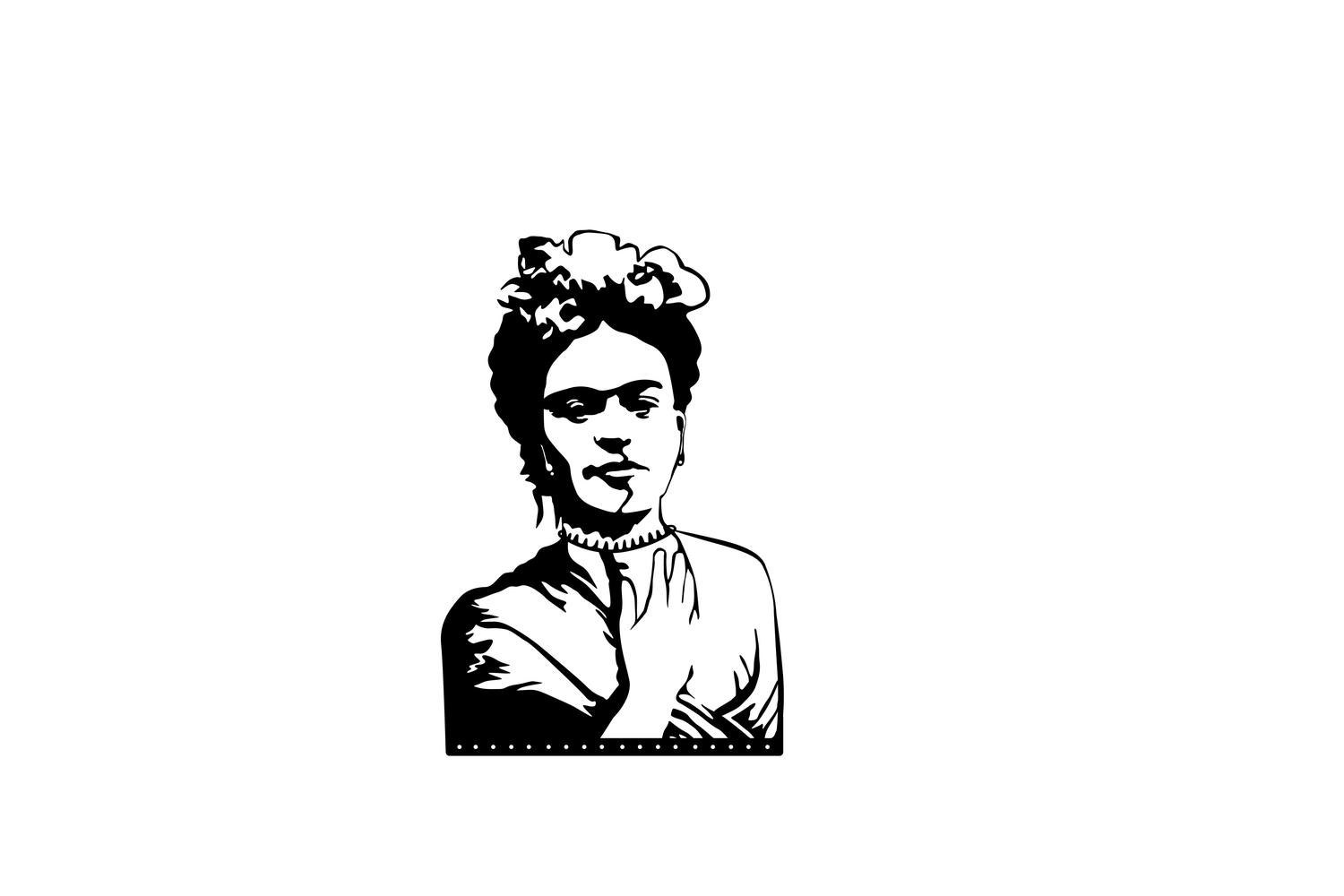 Decortie | Frida Modern Metal Wall Art | Black