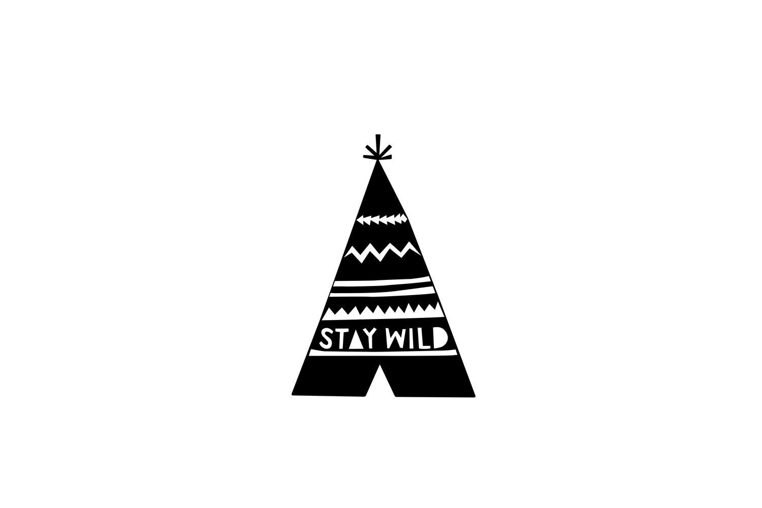 Decortie | Stay Wild Metal Wall Art | Black | 49 x 34 cm
