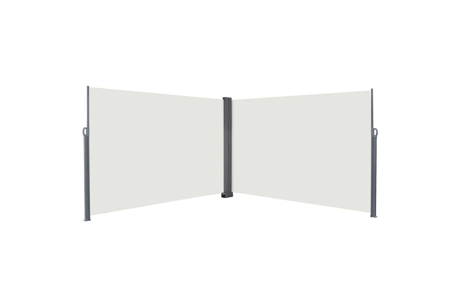 Vidaxl Retractable Side Awning Cream 600 X 200 Cm Metal