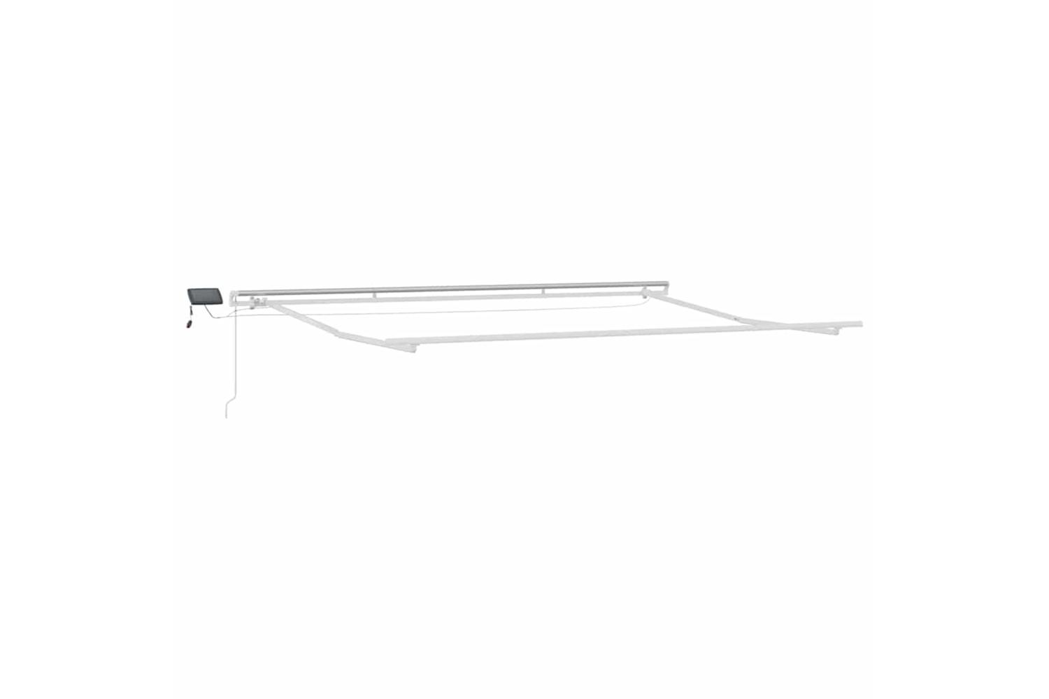 Vidaxl Awning Manual White 5 X 3 M Metal