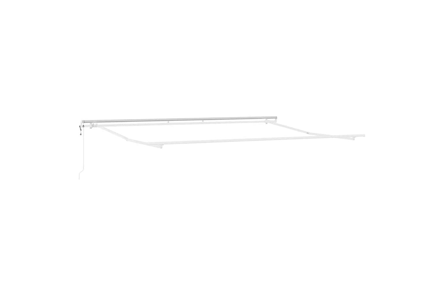 Vidaxl Awning Manual White 5 X 3 M Metal