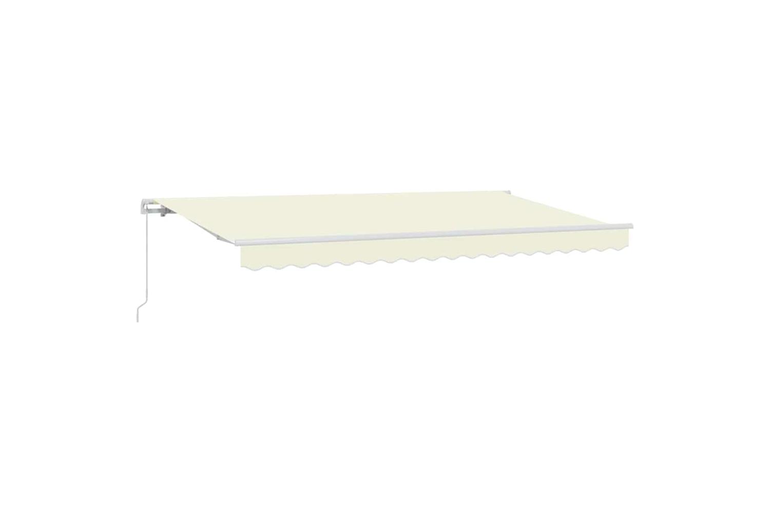 Vidaxl Retractable Awning Cream 350 X 200 Cm Polyester And Aluminium