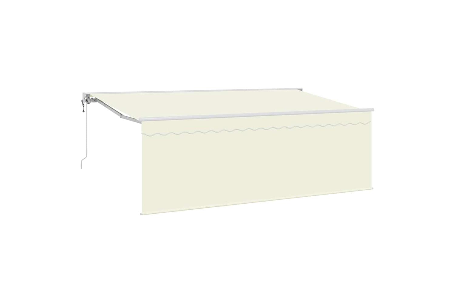 Vidaxl Awning With Blind Cream 350 X 200 X 120 Cm Fabric And Metal