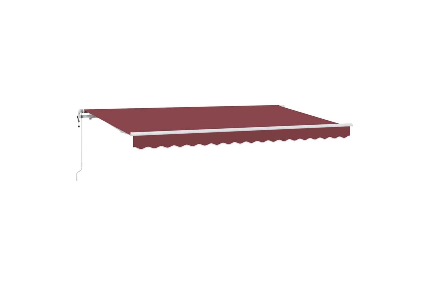 Vidaxl Retractable Awning Burgundy 350 X 200 Cm