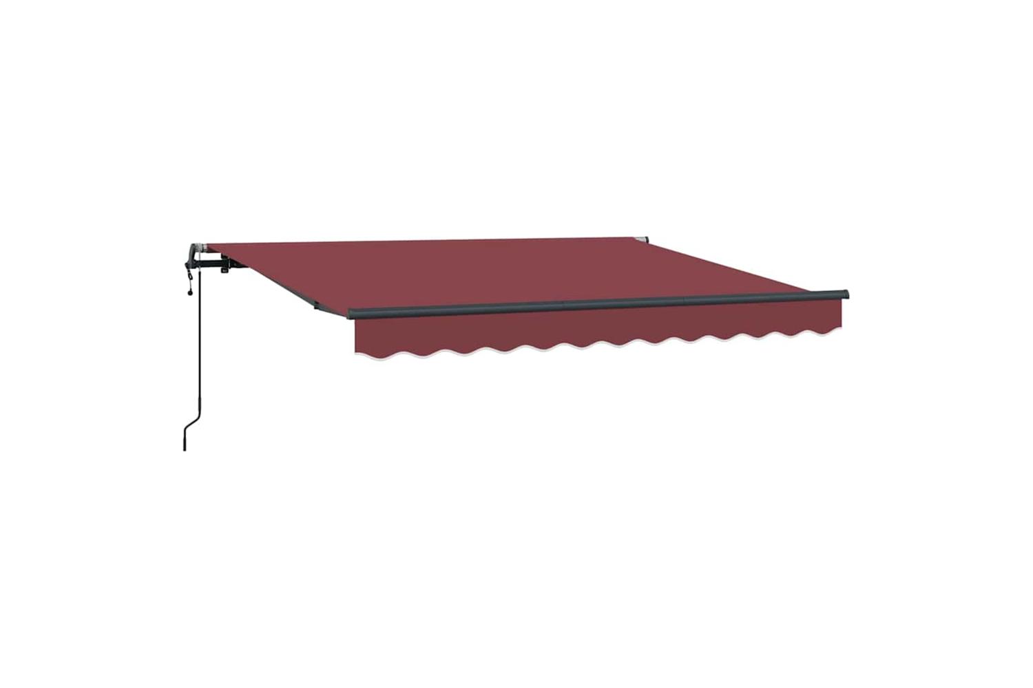Vidaxl Retractable Awning Burgundy 350 X 200 Cm