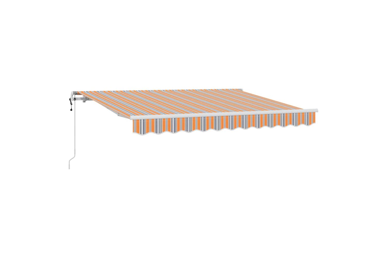 Vidaxl Retractable Awning Multicolour 350 X 200 Cm