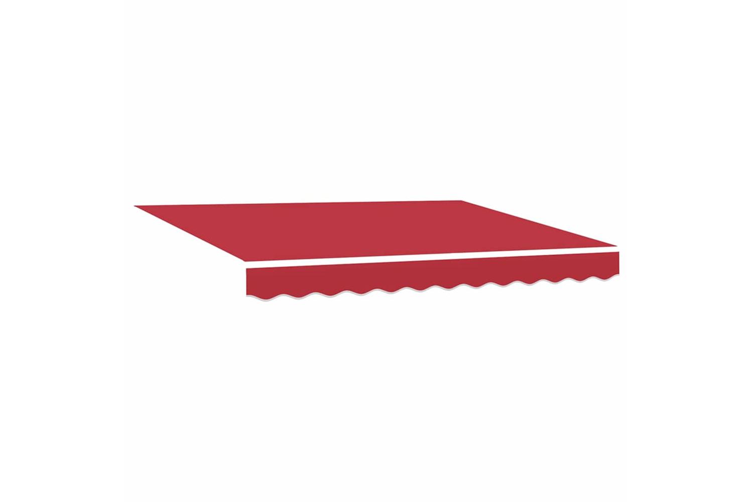 Vidaxl Retractable Awning Red 350 X 200 Cm Polyester And Aluminium