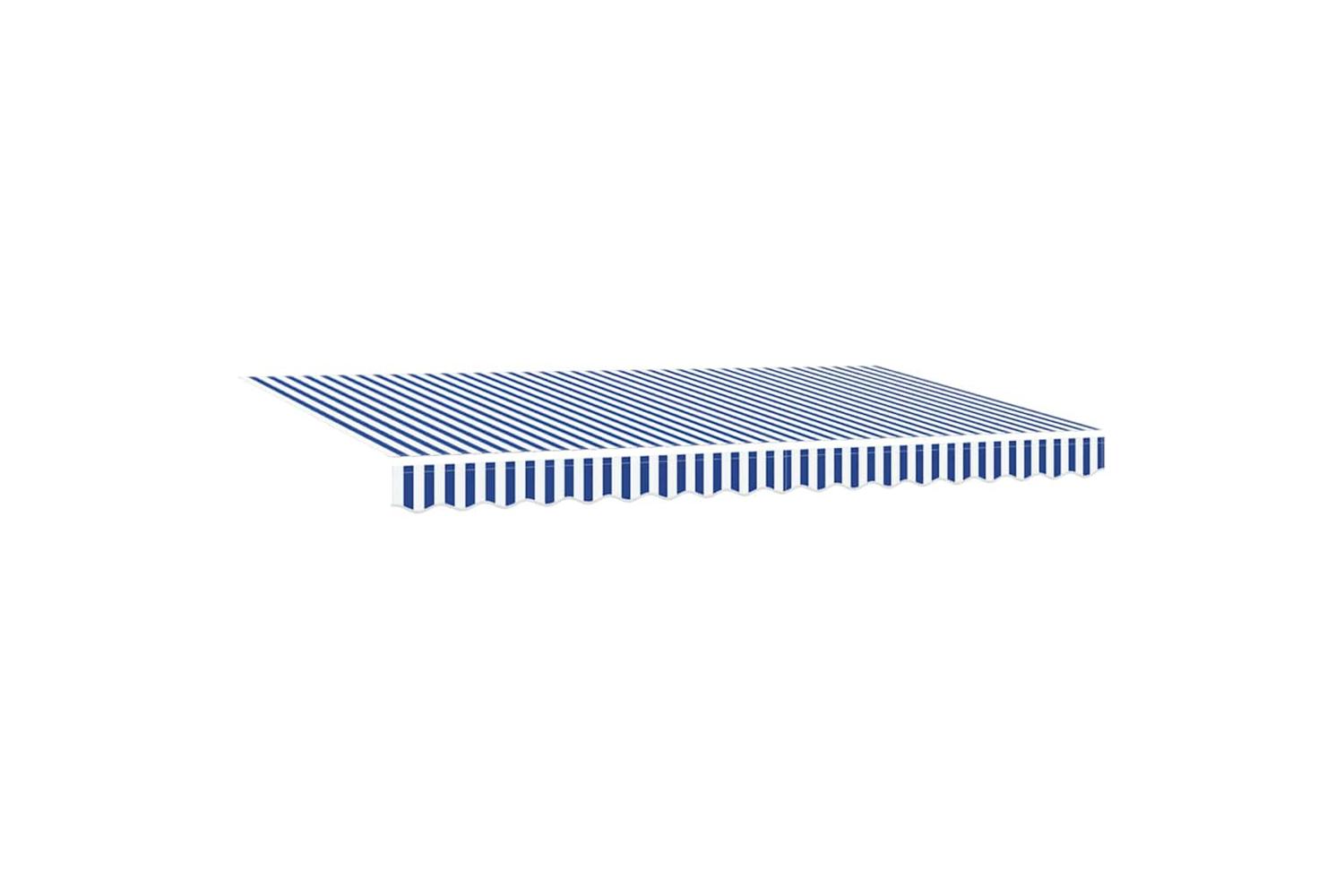 Vidaxl Retractable Awning Blue And White 400 X 200 Cm