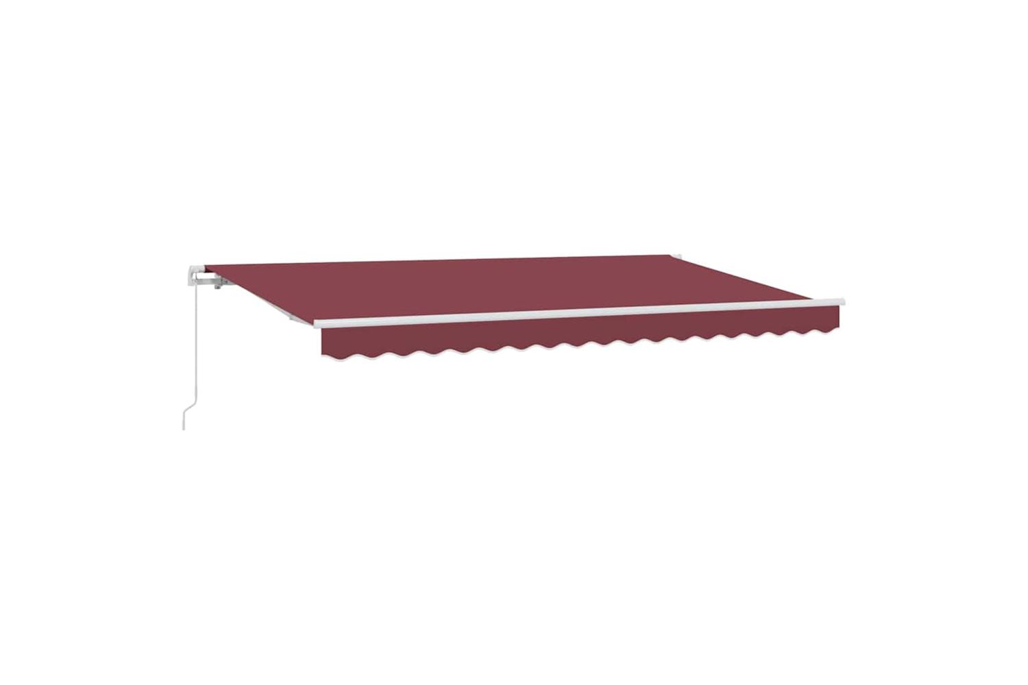 Vidaxl Retractable Awning Burgundy 400 X 200 Cm