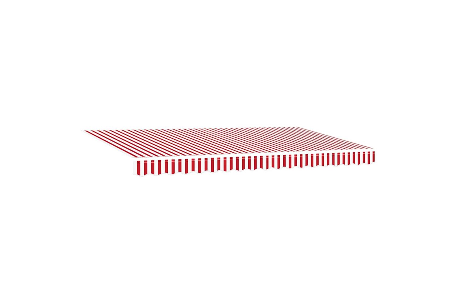 Vidaxl Retractable Awning Red And White 400 X 200 Cm