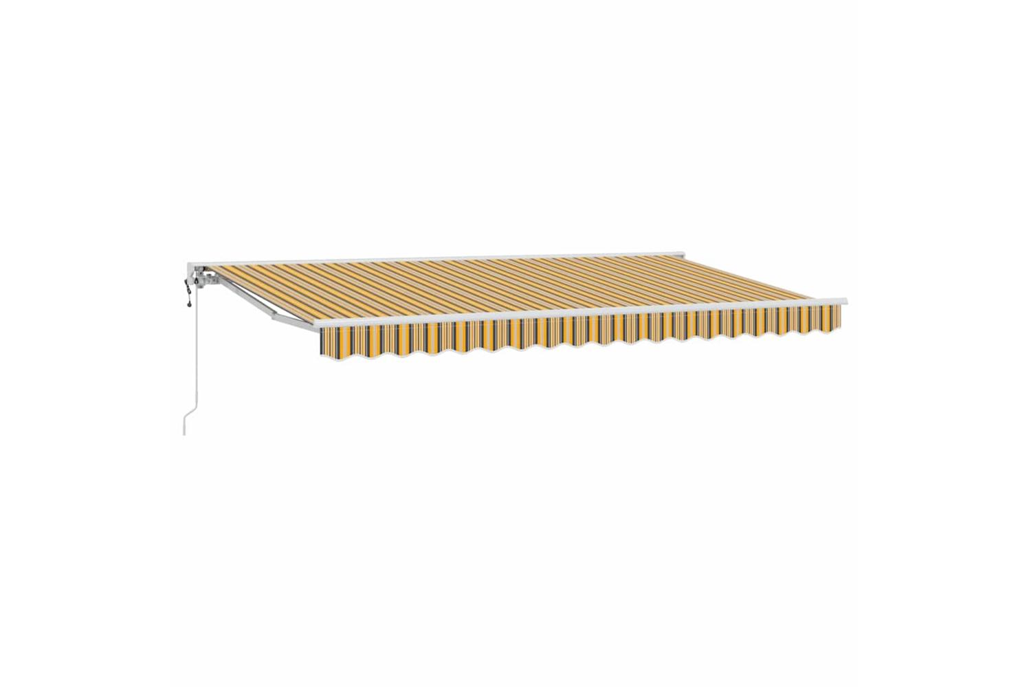 Vidaxl Retractable Awning Multicolour Stripe 400x200 Cm Fabric