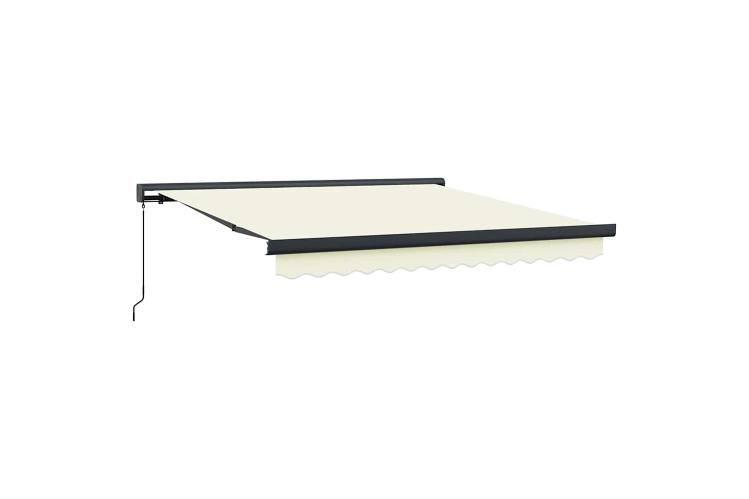 Vidaxl Retractable Awning Cream 300 X 250 Cm Fabric And Metal