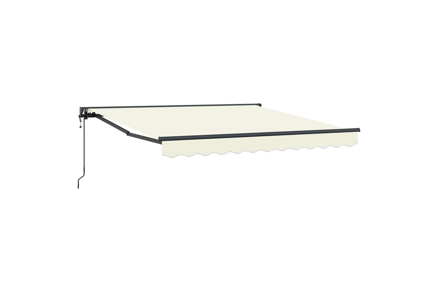 Vidaxl Retractable Awning Cream 300x250 Cm Fabric