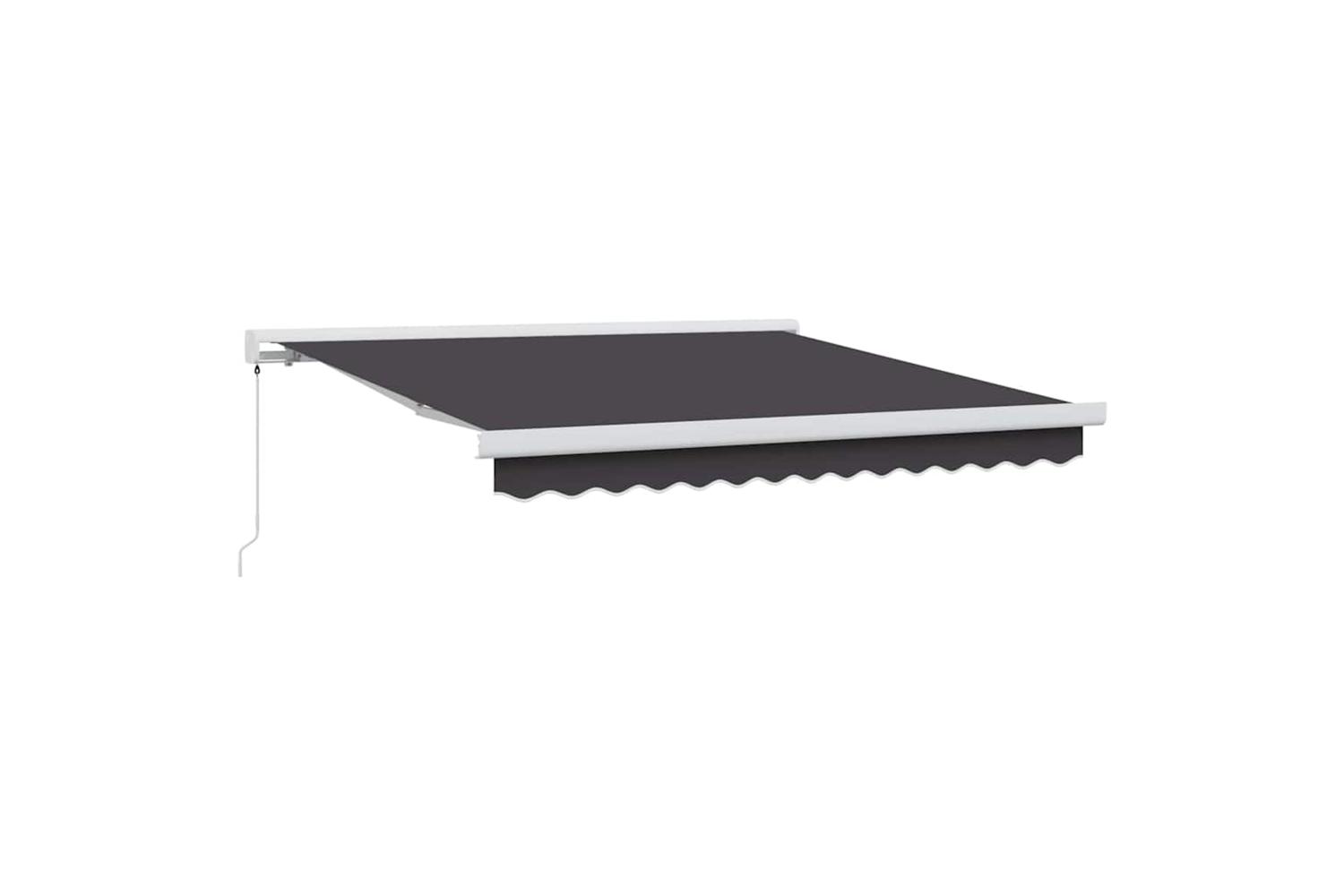 Vidaxl Retractable Awning Anthracite 300 X 250 Cm Fabric And Metal