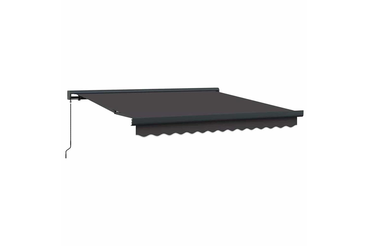 Vidaxl Retractable Awning Anthracite 300 X 250 Cm Fabric And Metal