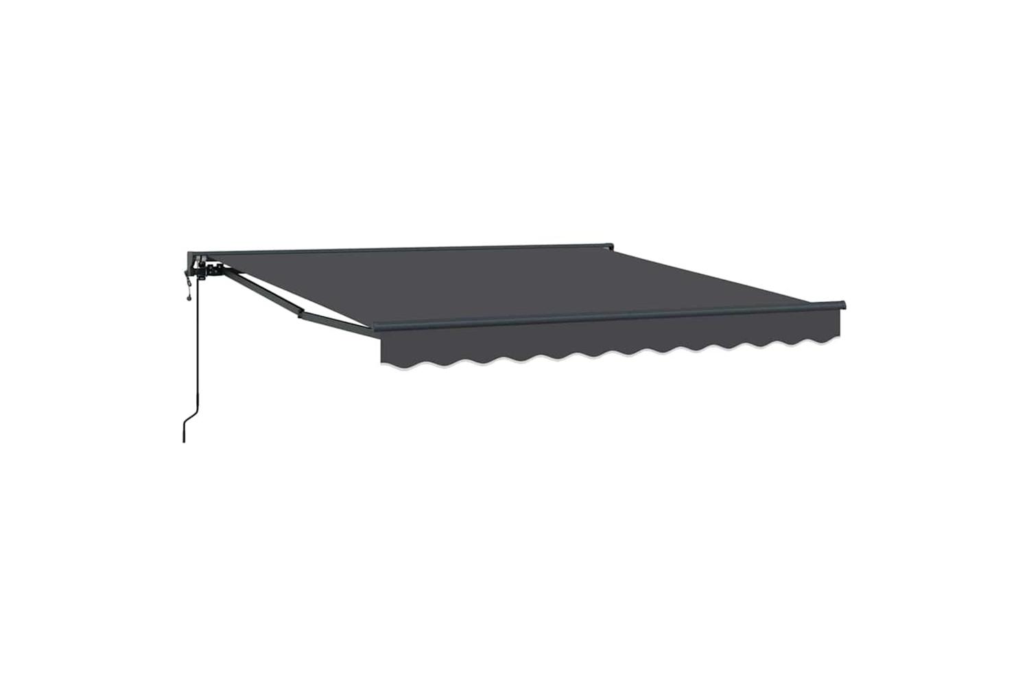 Vidaxl Retractable Awning Anthracite 300x250 Cm Fabric