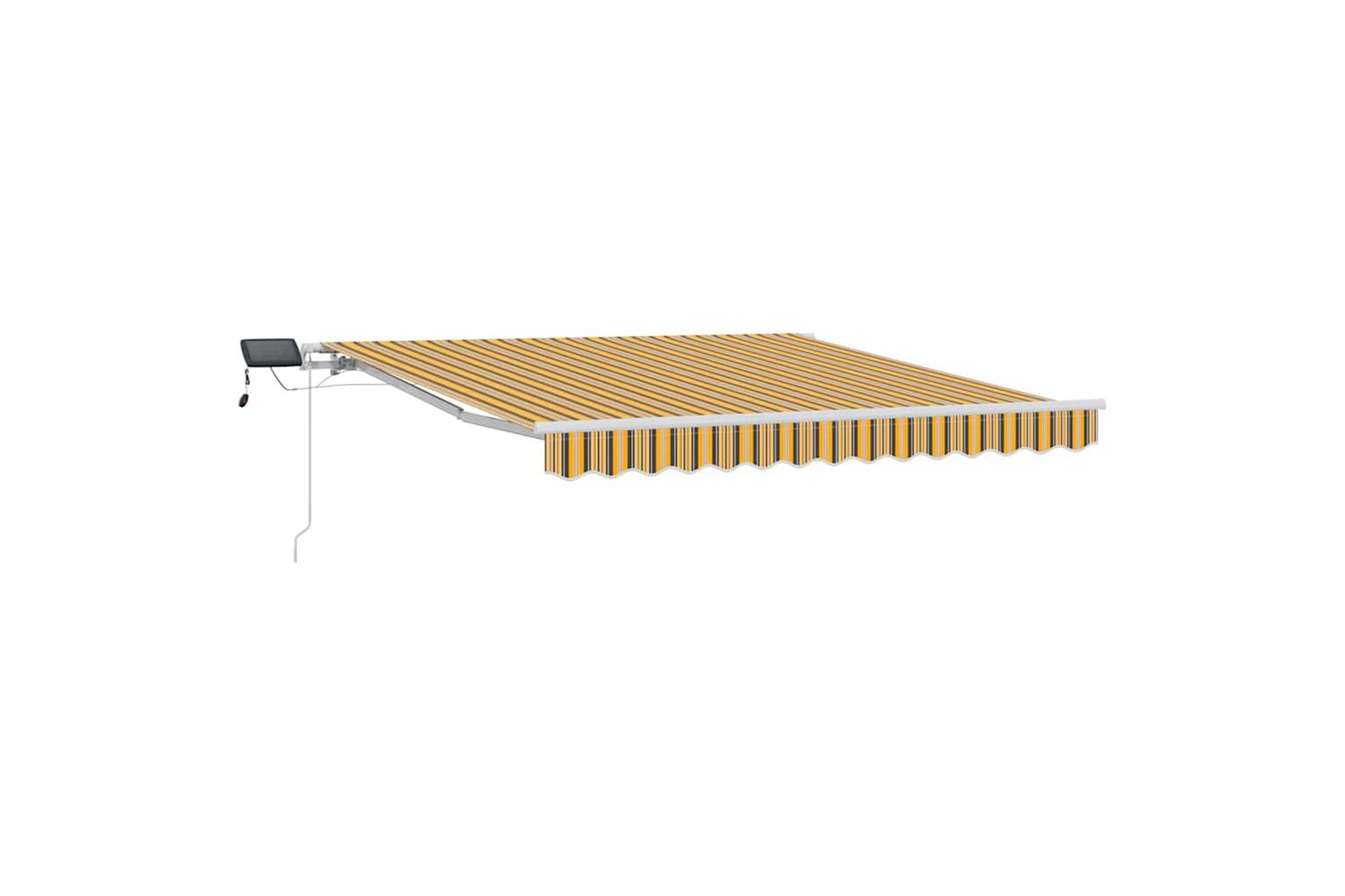 Vidaxl Retractable Awning With Manual Multicolour 300 X 250 Cm Fabric