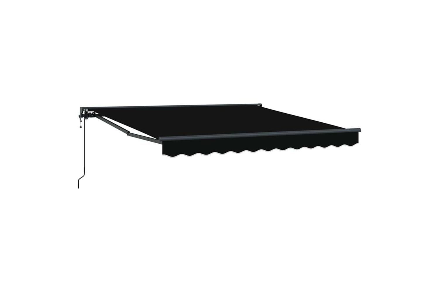 Vidaxl Retractable Awning Black 300x250 Cm Fabric