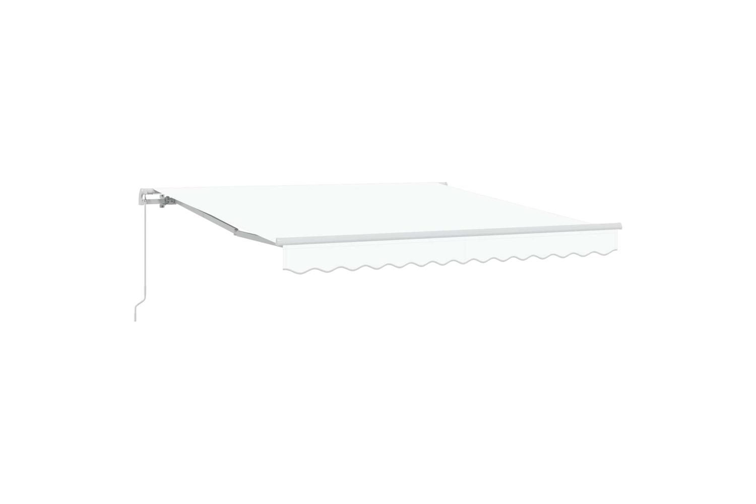Vidaxl Awning Retractable White 3 X 25 M Polyester And Metal