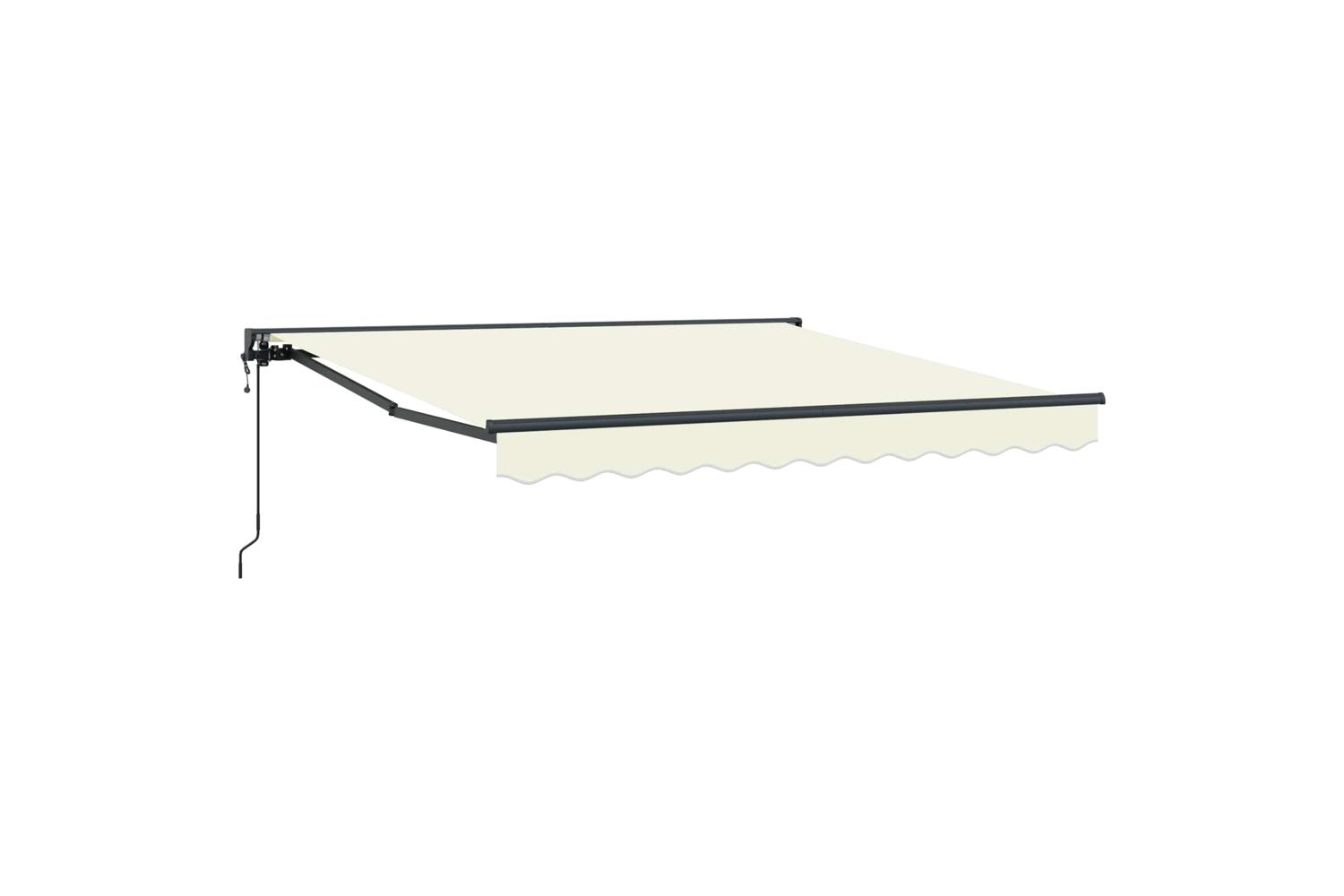 Vidaxl Retractable Awning Cream 350x250 Cm Fabric