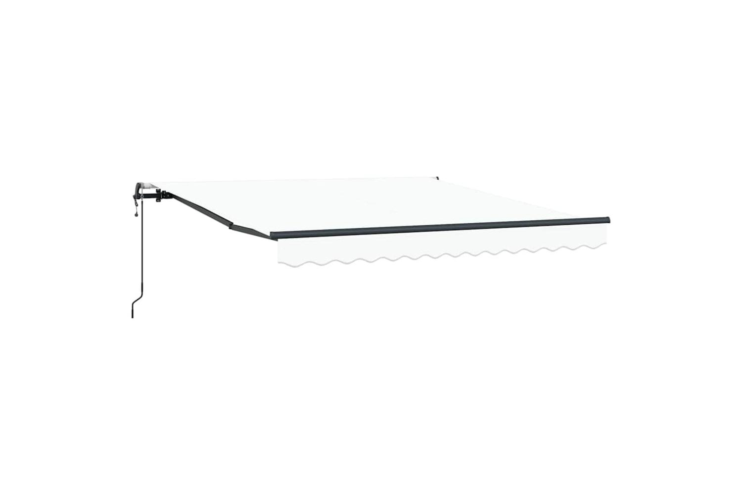 Vidaxl Retractable Awning White 350 X 250 Cm Fabric