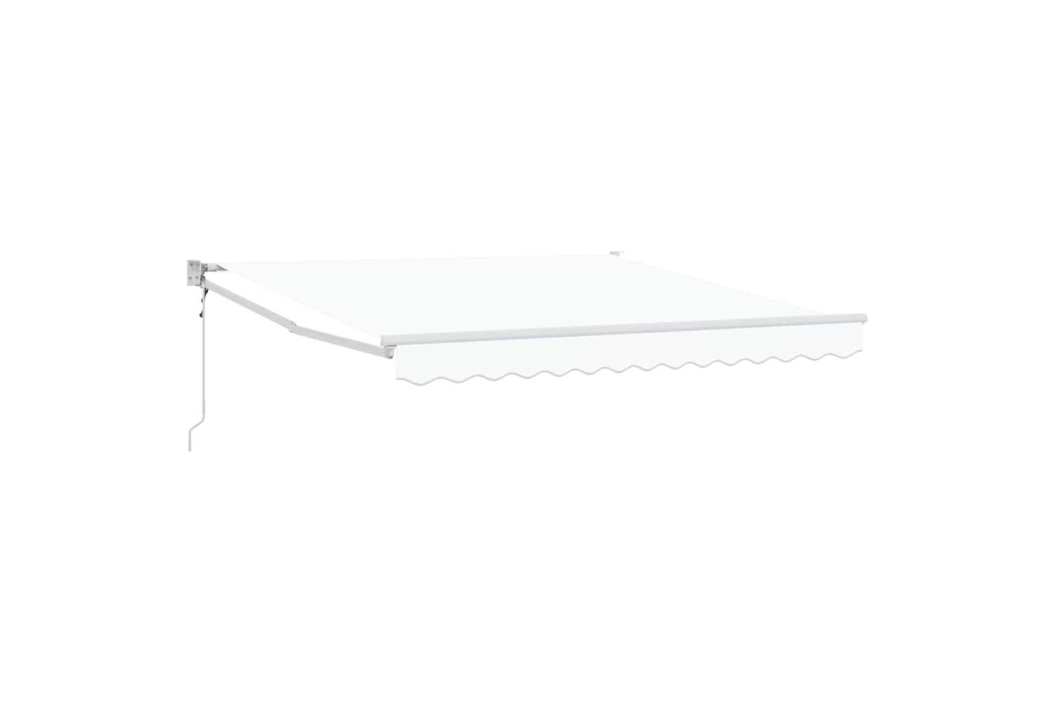 Vidaxl Retractable Awning White 350 X 250 Cm Fabric
