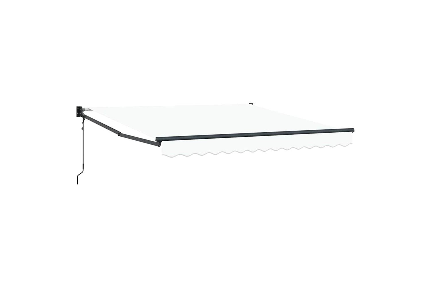 Vidaxl Retractable Awning White 350 X 250 Cm Fabric